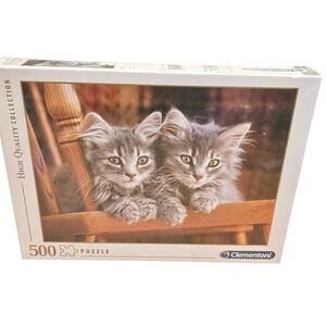 Clementoni High Quality Collection 500 Pcs Kitten Puzzle Adorable Fluffy Kittens